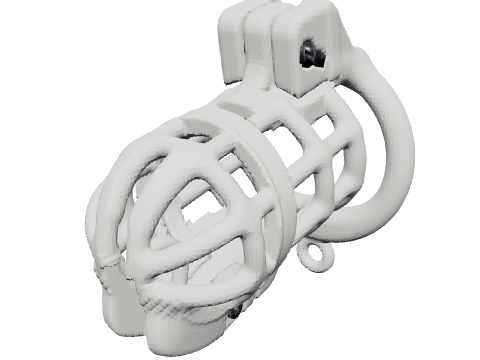 Max security cage, rendered from the design