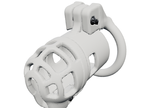 Undercarriage cage, rendered from the design