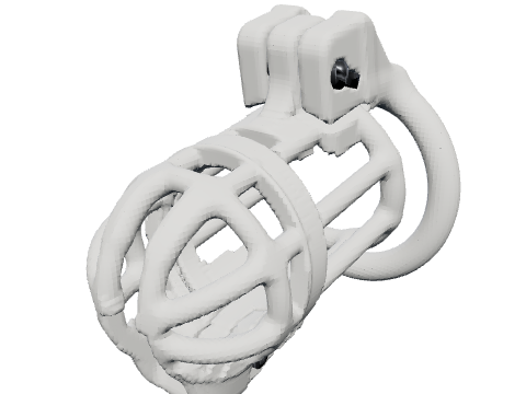 Wire classic cage, rendered from the design